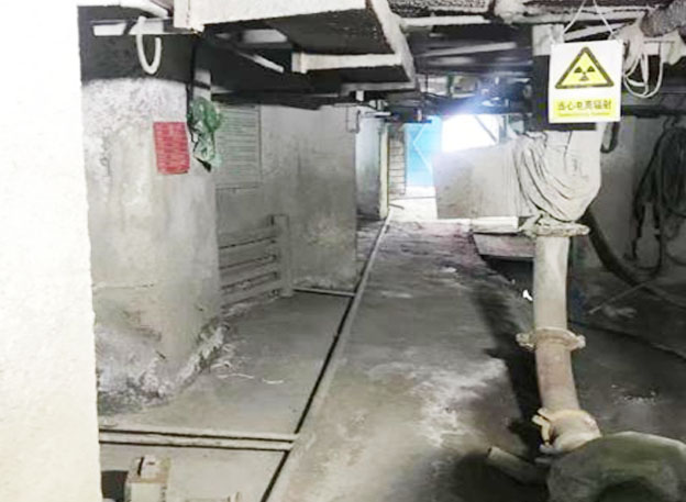 Na-22放射性儀表礦山充填管道密度測量現(xiàn)場(圖3)