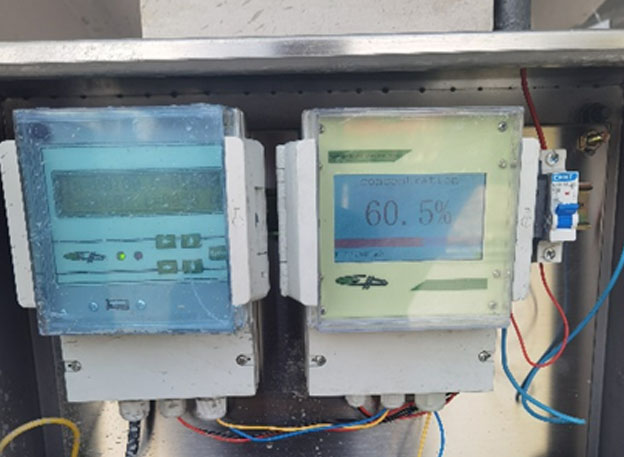 Na-22放射性儀表礦業(yè)公司濃密機(jī)下口礦漿濃度測(cè)量工況(圖2)